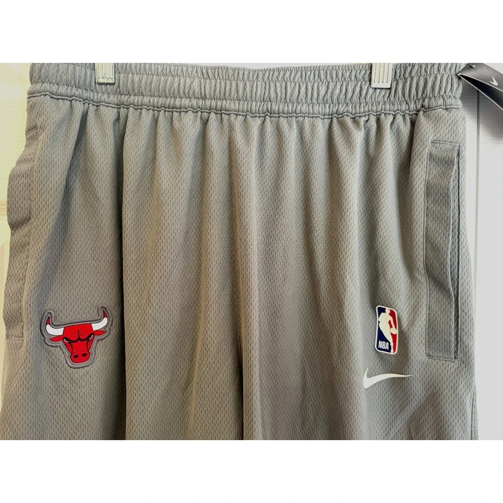 Nike NBA Chicago Bulls Player Issue Gray Practice Shorts Men's M-Tall AV1800-002